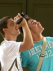 Cute young jocks Ariel Vanean and Dario Dolce fuck