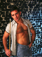 Edu Boxer jacking off cock