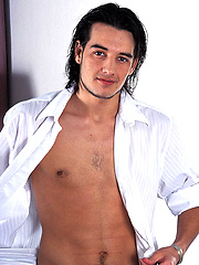 Hot boy Carlos Morales plays with his cock