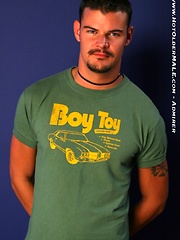 Derrick Hanson plays with his cock