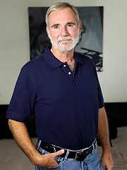 Mature man Karl Williams stripping