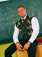 Muscled teacher Jack Dragon