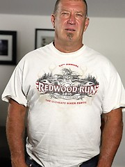 Hairy old muscle man Derik Strong