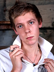 Noah James rubs his cock