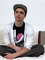 Hot twink Jake Bass strokes dick