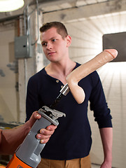 JR Bronson and Blue Bailey toying