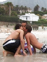 Hot euro boys Todd Rosset, Kevin Warhol and Andre Boleyn - bareback threesome