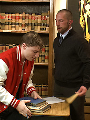 Big cock jock gets fucked and paddled by his biology teacher