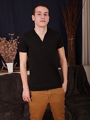 Kody Dunn whips out his thick cock and busts a big nut.