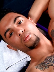 Muscle ebony stud Rocco Russo