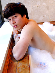 Soapy fun in the hot tub with Ryan Kai